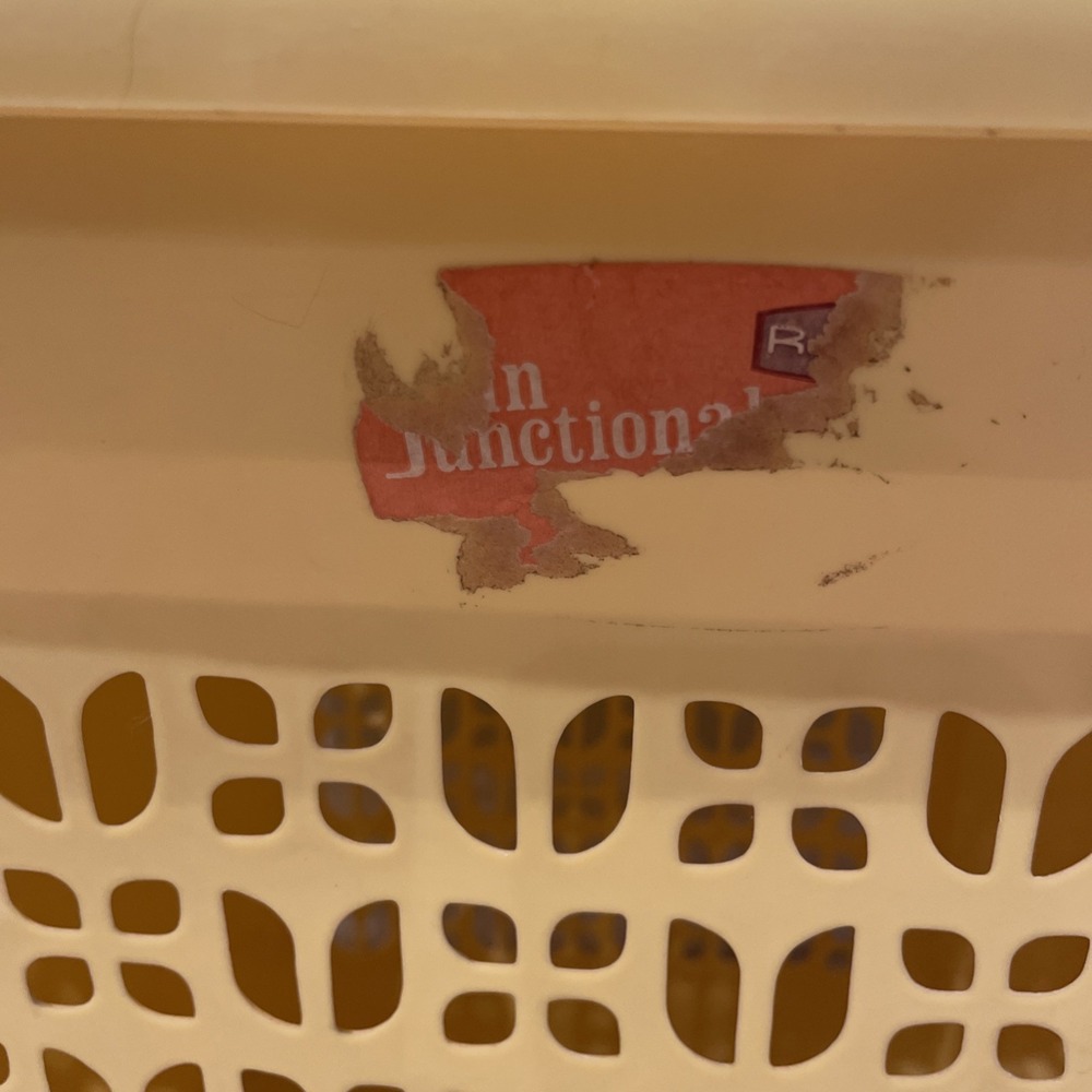 VINTAGE Tulip RUBBERMAID LAUNDRY HAMPER BASKET LID CATCH N CARRY Yellow 2987 USA - Picture 4 of 10